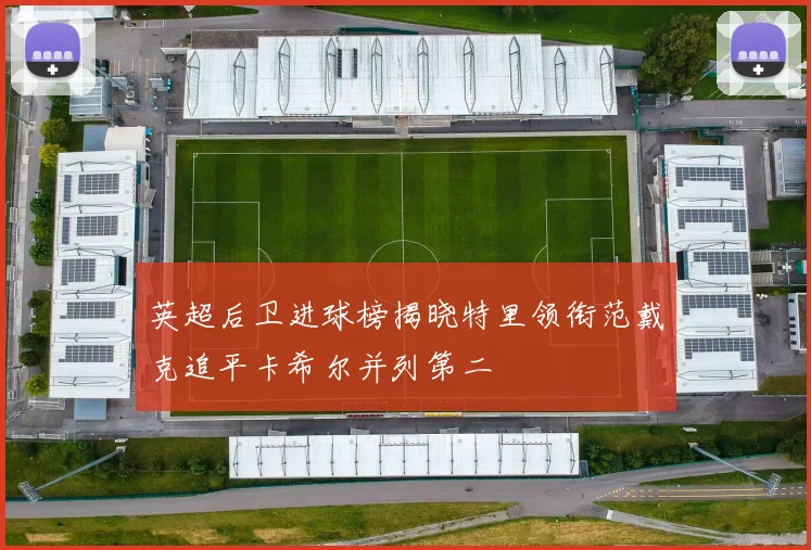 英超后卫进球榜揭晓特里领衔范戴克追平卡希尔并列第二