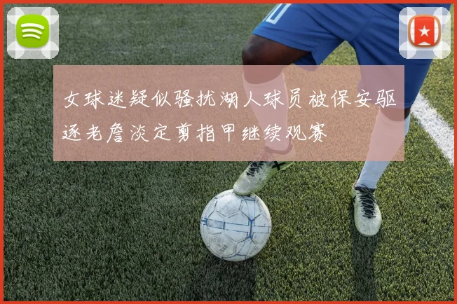 女球迷疑似骚扰湖人球员被保安驱逐老詹淡定剪指甲继续观赛